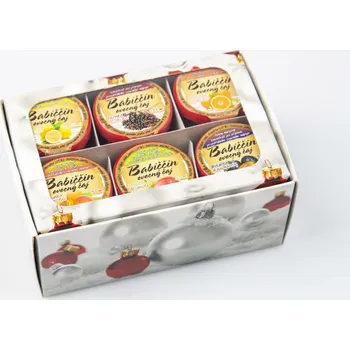 Horký nápoj Tea Trade Company Babiččiny pečené čaje dárkové balení bílé mix příchutí 6x 60 ml