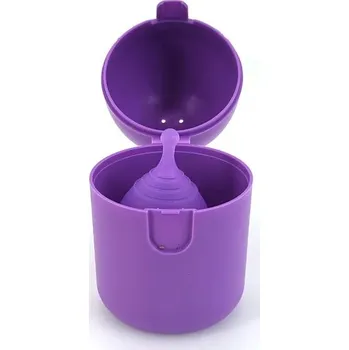 Menstruační kalíšek Menstruační kalíšek z lékařského silikonu | pomůcka při menstruaci - 1 PC Purple-S-Box