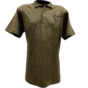 Pánské tričko C.I.T Pánská polokošile - tmavě zelená Velikost: 4XL