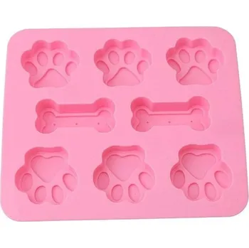 Forma na pečení Forma na dort ve tvaru tlapky | silikonová forma, forma na pečení - růžový