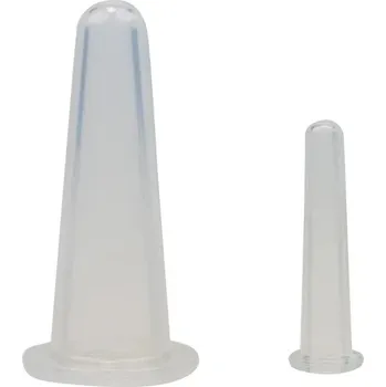 Masážní přístroj Masážní silikonové baňky proti celulitidě | vakuové baňky - 2 ks čisté