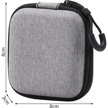 Příslušenství pro sluchátka Pouzdro na sluchátka šedé mini | ochranné pouzdro, cestovní pouzdro - 8x8x3 cm
