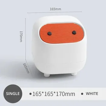 Odpadkový koš Malý stolní odpadkový koš | mini koš, kancelářský koš - 1ks bílý