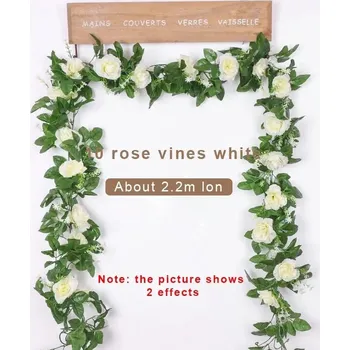 umělá květina Umělá bílá květina závěsná | dekorace, girlanda