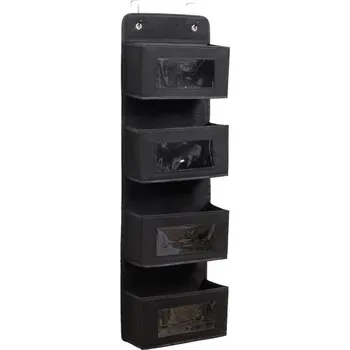 Úložný box Úložný systém na prádlo | úložný vak, závěsný organizér - Černá