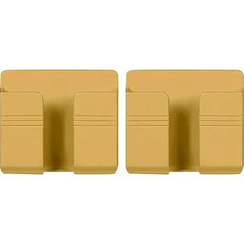 Úložný box Organizér na zeď bez vrtání | úložný box, držák na telefon - 2PC zlaté