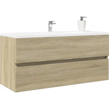Koupelnový nábytek vidaXL Koupelnová skříňka pod umyvadlo dub sonoma 100 x 38,5 x 45 cm [849639]
