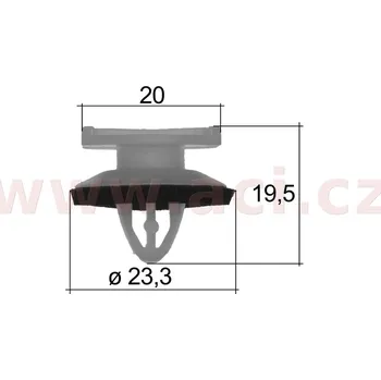 Motodíl plastová příchytka (sada 10 ks) 72333