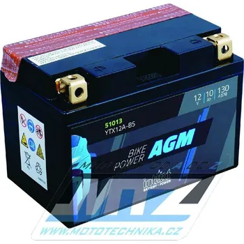 Motobaterie Baterie (akumulátor motocyklový) YT12A-BS (12V-10Ah) B-YT12ABS