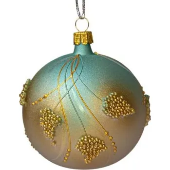 Vánoční ozdoba Koulier Vánoční ozdoba Secese s plody hojnosti modrá, 1 ks