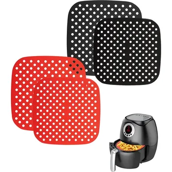 Coolbox Silikonová podložka do horkovzdušné fritézy S mix barev Podložka na pečení Coolbox Silikonová podložka do horkovzdušné fritézy S mix barev