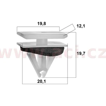 Motodíl plastová příchytka (sada 5 ks) 71162T