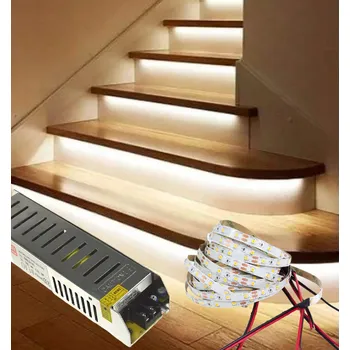 LED páska Sada schodišťových LED lišt – rozměr, bílá neutrální