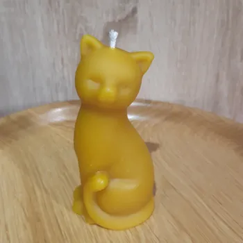 Svíčka Včelařství Řezanina - Kočka maxi