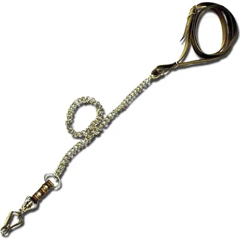 Vodítko pro psa Zubíček Vypouštěcí vodítko řetízkové-od obojku Barva: Hnědá