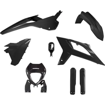 sada plastů Beta, RTECH (černá, 6 dílů vč. masky a krytů vidlic) BETA RR 200 Enduro 2T 2020-2025