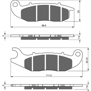 Auto-moto Brzdové destičky GOLDFREN 278 AD