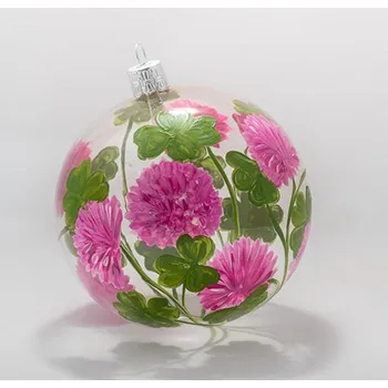 Vánoční ozdoba Koulier Skleněná foukaná ozdoba jetelíček, 1 ks