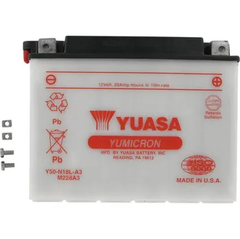 Motobaterie BATERIE YUASA 12 V Y50-N18L-A3(DC)