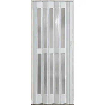 Interiérové dveře ERKADO Shrnovací dveře Prosklené - Jasan Bíly 134/202,5 cm