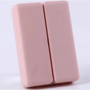 Přenosný týdenní dávkovač léků | Krabička na léky, Cestovní organizér - Čistá růžová