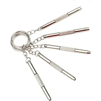 Šroubovák Opravná sada na brýle s klíčenkou | ruční nástroje, sada šroubováků - 5ks