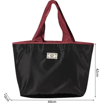 Nákupní taška Velká ekologická nákupní taška | velkokapacitní kabela, taška přes rameno - Černá-velká