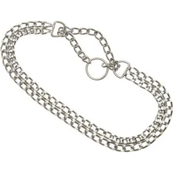 Obojek pro psa Zubíček Obojek polostahovací řetízek dvojitý Délka: 30 cm