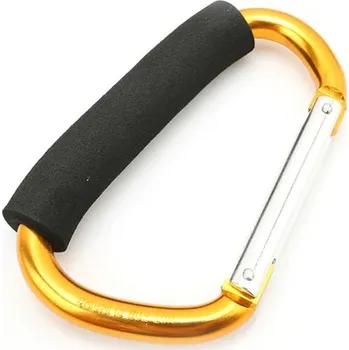 Organizér na kočárek s karabinou | Karabina na tašky, Držák nákupů - Zlato