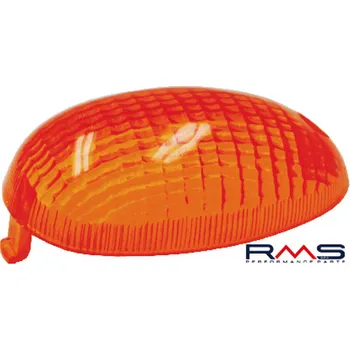 Elektroinstalace pro motocykl Sklo blinkru - levé přední RMS 246470060 oranžová Homologace 246470060
