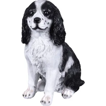 Nohel Garden Pes Kokršpaněl sedící čekající polyresinový 11x17x21cm