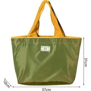 Nákupní taška Velká ekologická nákupní taška | velkokapacitní kabela, taška přes rameno - Vojenská zelená-malá