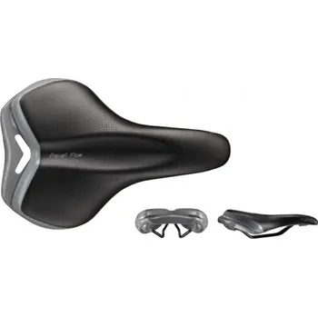 VELO Cyklistické sedlo Prevail Black/Silver VL-6441