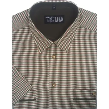 Pánská košile Luko F184114 myslivecká košile krátký rukáv Velikost: 42