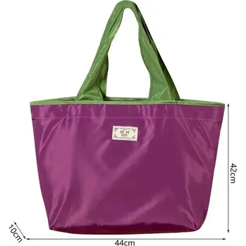 Velká ekologická nákupní taška | velkokapacitní kabela, taška přes rameno - Fialová-velká