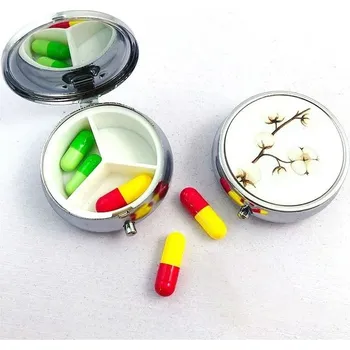 Lékovka Kovová krabička na léky | lékovka | organizér léků | dávkovač léků - Bavlna