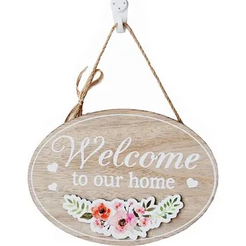 Dřevěná cedule číslo domu s retro přívěskem | zahradní dekorace, domácí umění - B