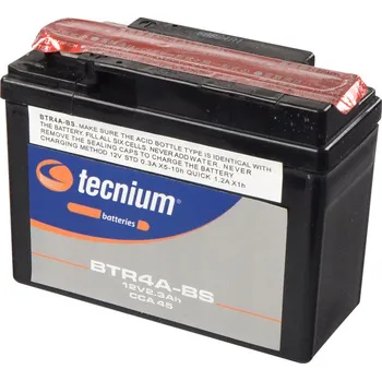 Elektroinstalace pro motocykl Bezúdržbová baterie TECNIUM s kyselinou - BTR4A-BS 820624