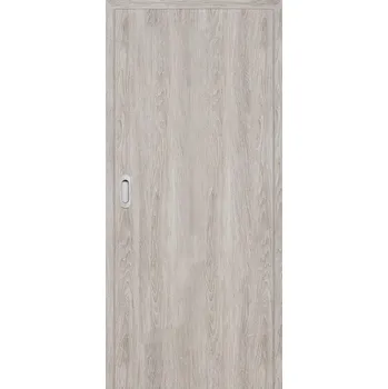 Interiérové dveře ERKADO Posuvné dveře do pouzdra Altamura 1 - Dub šedý 3D Greko, 80/197 cm