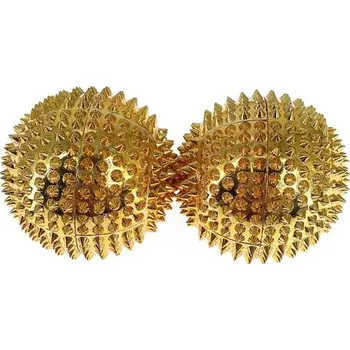 Masážní přístroj Masážní koule pro fitness a relaxaci | masážní pomůcka | balónek na masáž a relaxaci | 1 pár - Zlato-L