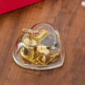 Hudební nástroj pro děti Mini hudební skříňka | Hrací skříňka - ve tvaru srdce