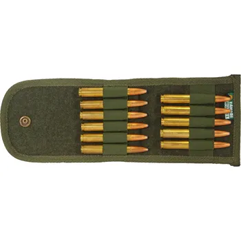 Příslušenství pro sportovní střelbu ZÁHOŘÍ Rudel Pouzdro na náboje lodenové dvojřadé - zpevněné, kulové 11xK