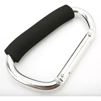 Přeprava dětí Organizér na kočárek s karabinou | Karabina na tašky, Držák nákupů - Bílý