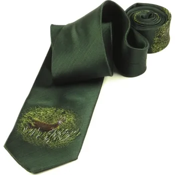 Kravata HEDVA Myslivecká kravata Lovec srnčí zvěře Zelená