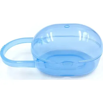 Úložný box Malý plastový úložný box na dudlíky | úložný organizér, cestovní krabička - modrý