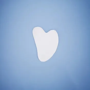 Masážní přístroj Masážní kámen z růženínu a jadeitu | přírodní masážní nástroj - Jade-bílá