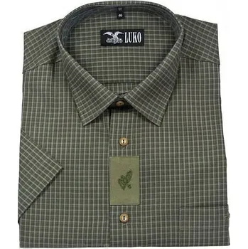 Pánská košile LUKO Myslivecká košile F104116 - krátký rukáv Velikost: 45