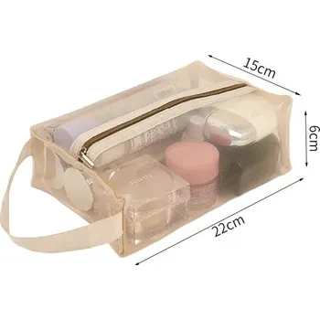 Kosmetická taška Kosmetická taška průhledná | toaletní taštička, cestovní organizér - 22x15x6cm-200000195