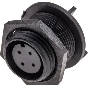 Elektrická zásuvka Bulgin Kulatý konektor, Zadní montáž, počet kontaktů: 4, Zásuvka, pohlaví kontaktu: samice, IP68