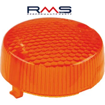 Elektroinstalace pro motocykl Sklo blinkru - levé/pravé přední RMS 246470040 oranžová Homologace 246470040